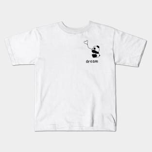 Cute Kawaii Love Panda Heart Dream Kids T-Shirt